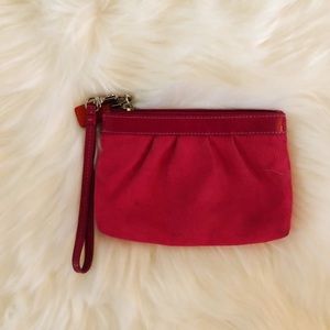 Pink Coach Wristlet